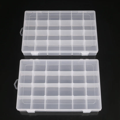 Adjustable Storage Organizer with Compartments – Transparent