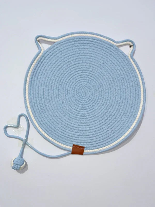 Dual-Function Cat Scratching Pad & Play Surface – Blue