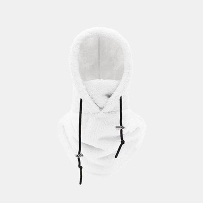 Fleece Hood for Outdoor Activities – Pure White
