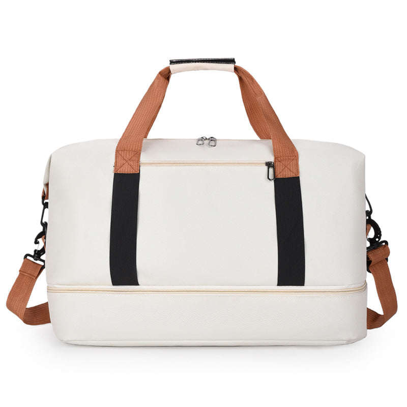 Durable Duffle Bag for Athletes – Sports Gear Carrier – White