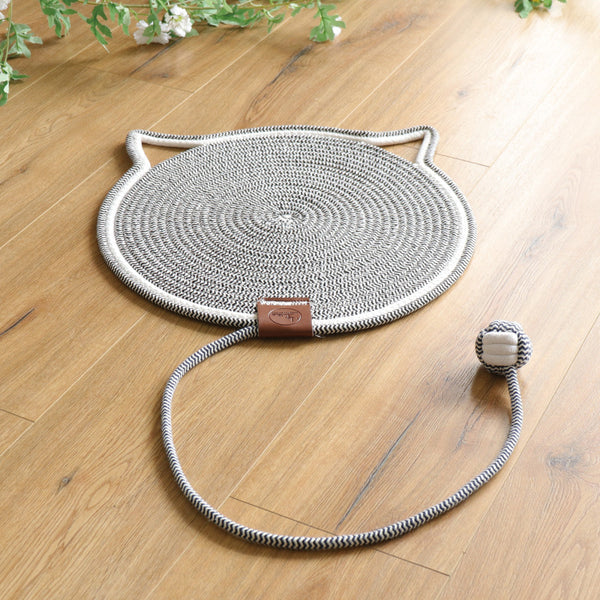 Dual-Function Cat Scratching Pad & Play Surface – Gray