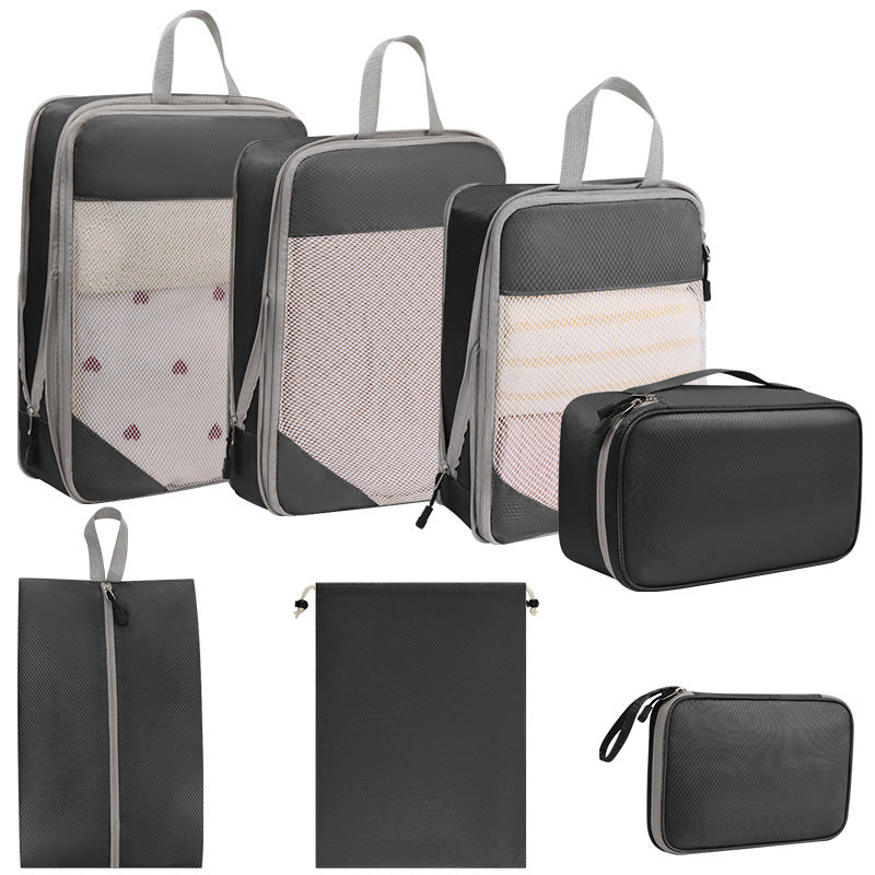 Comprehensive Travel Organizer Kit – Black