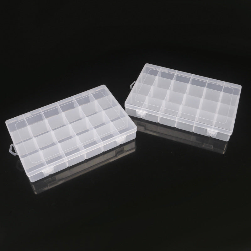 Adjustable Storage Organizer with Compartments – Transparent