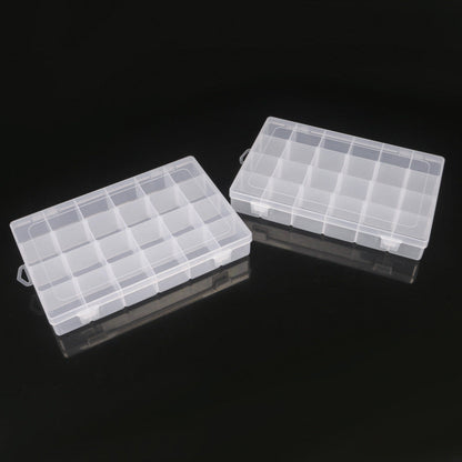 Adjustable Storage Organizer with Compartments – Transparent