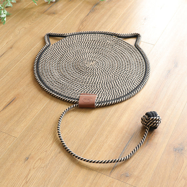 Dual-Function Cat Scratching Pad & Play Surface – Black