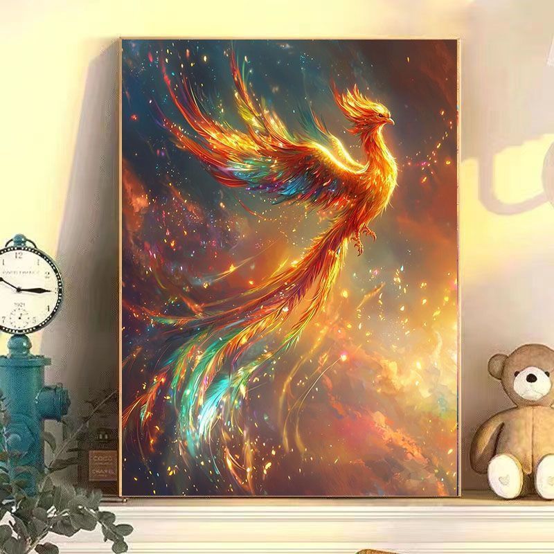 Phoenix Abstract Wall Art Print – Z4704