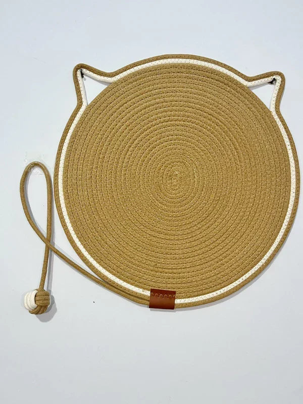 Dual-Function Cat Scratching Pad & Play Surface – Khaki