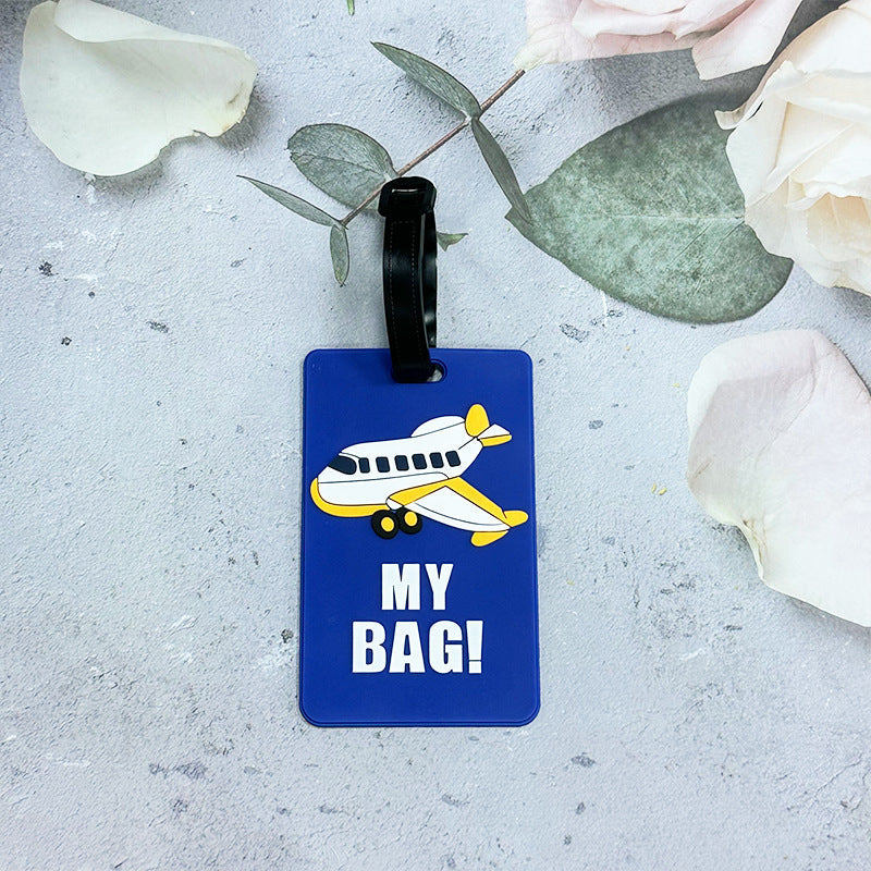 Luggage Tag for Air Travel - Identifier for Suitcases – Blue