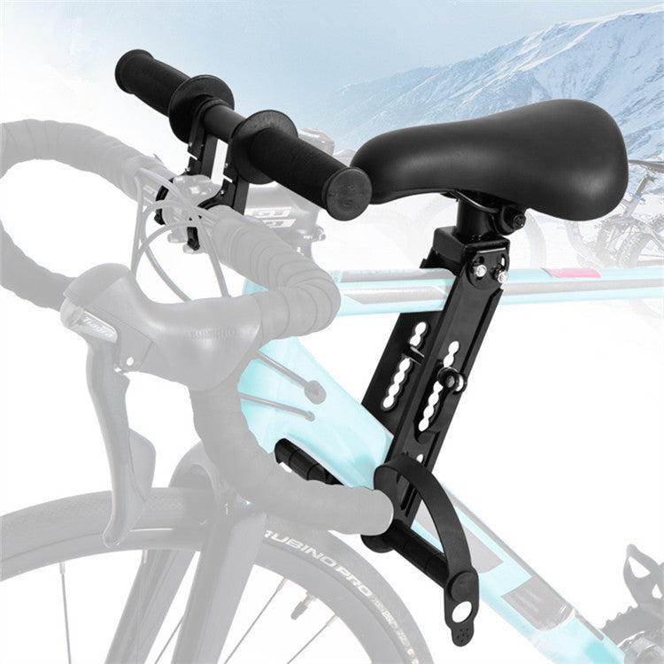 Child Bike Saddle Support Mount – Front-Mounted and Adjustable – Children’s Seat Set