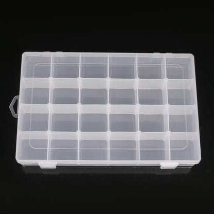Adjustable Storage Organizer with Compartments – Transparent