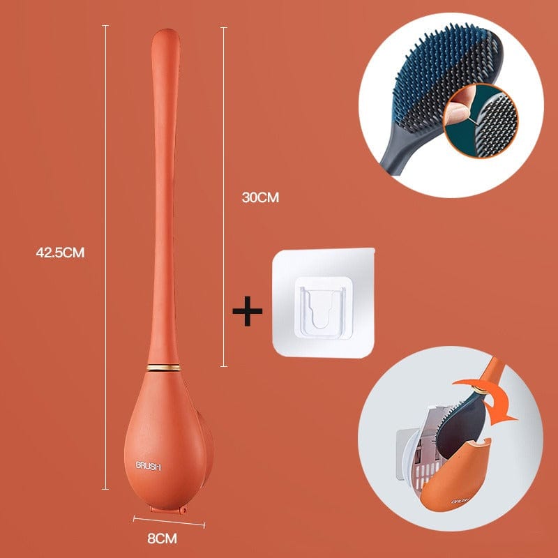 Flexible Silicone Toilet Brush for Contemporary Home Use