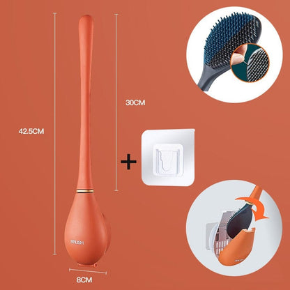 Flexible Silicone Toilet Brush for Contemporary Home Use