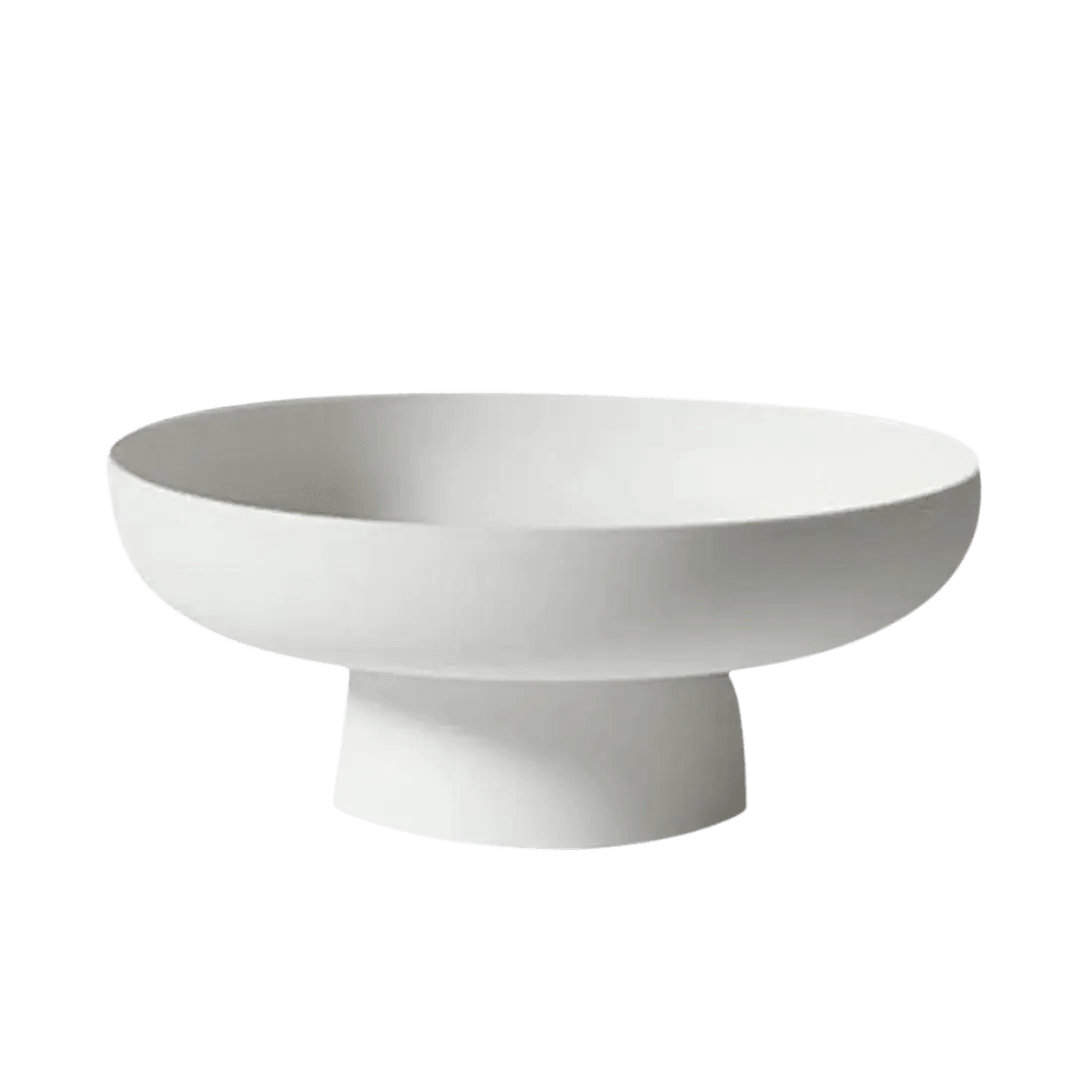 Retro-Inspired Serving Bowl – Versatile and Chic Dining Dish – White