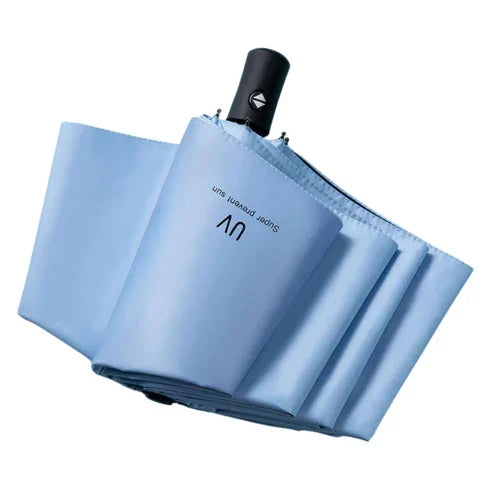 Compact UV Protection Umbrella - Foldable Design – Blue