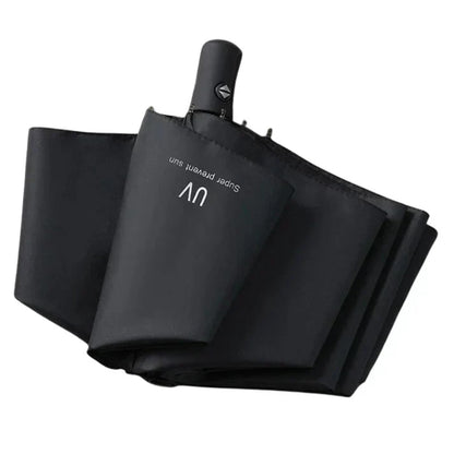 Compact UV Protection Umbrella - Foldable Design – Black