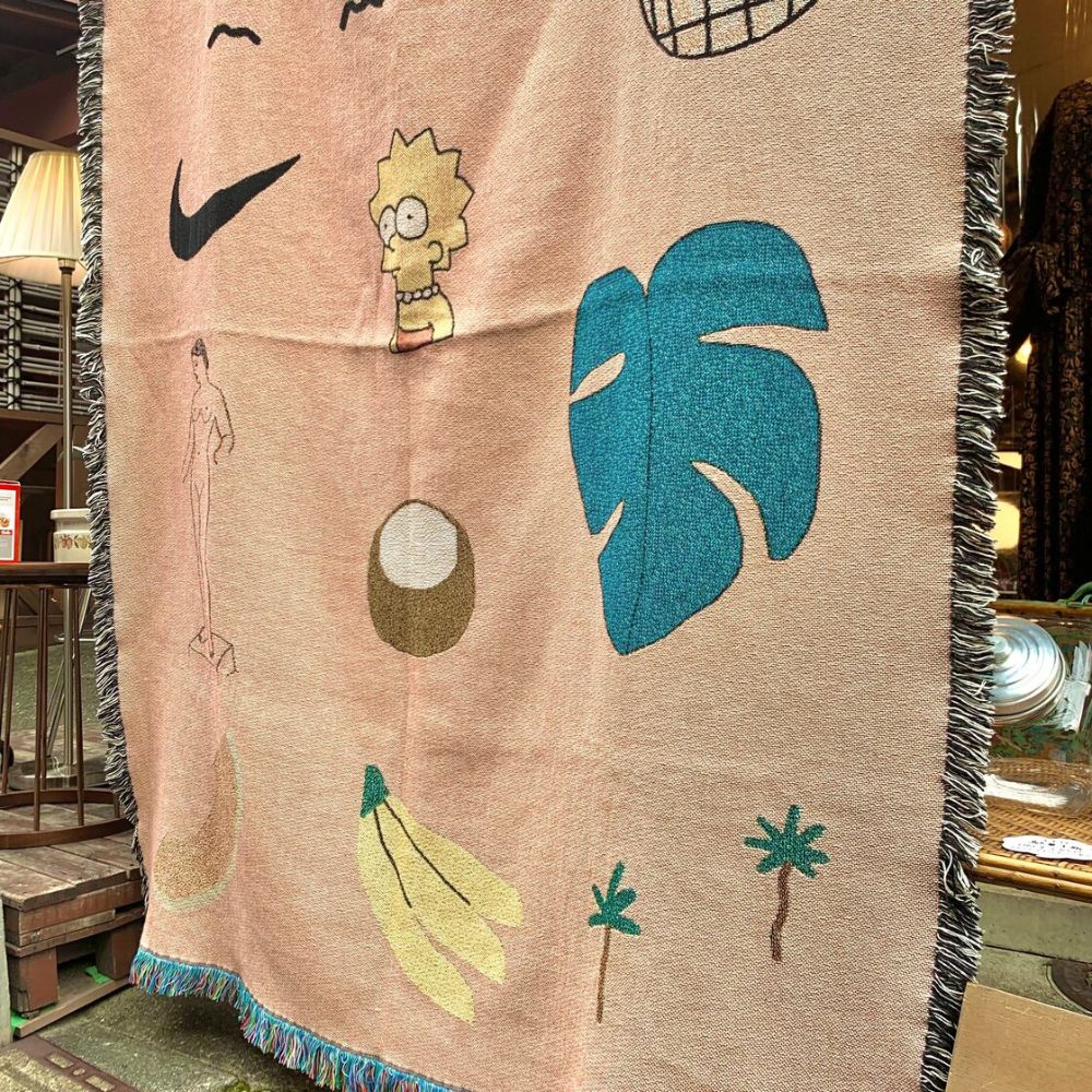 Vibrant Harmony Woven Throw Blanket