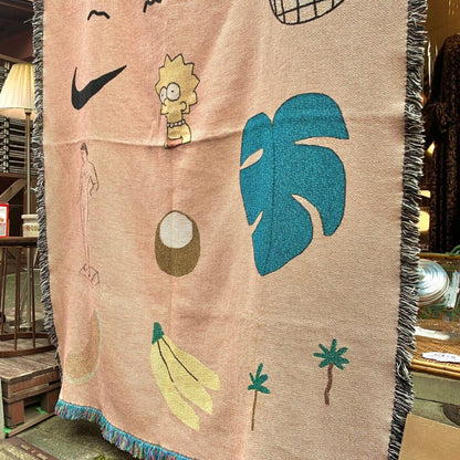 Vibrant Harmony Woven Throw Blanket