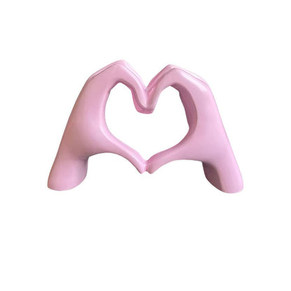 Charming Heartfelt Gesture Wall Art – Pink