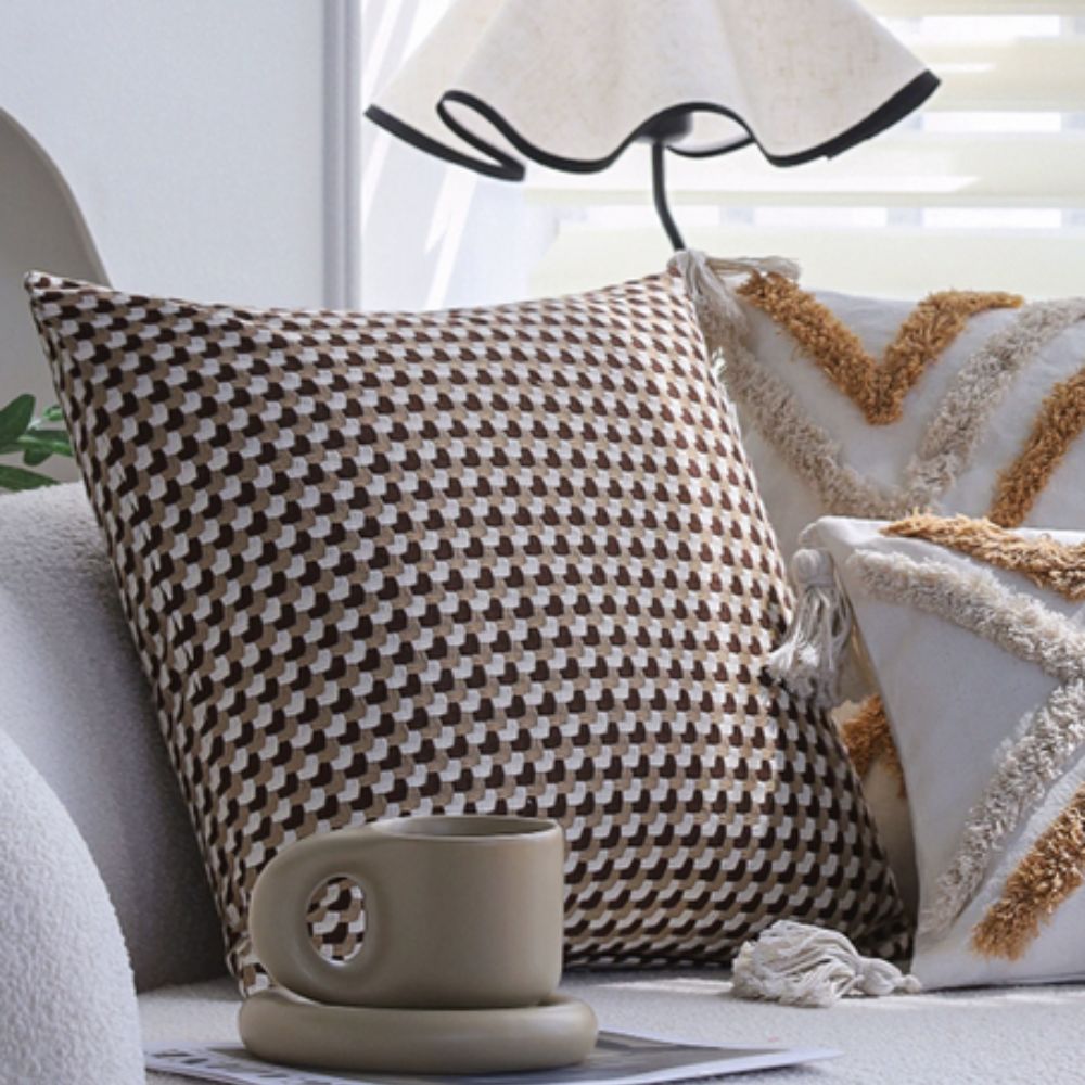 Chic Textured Throw Pillow Cover
