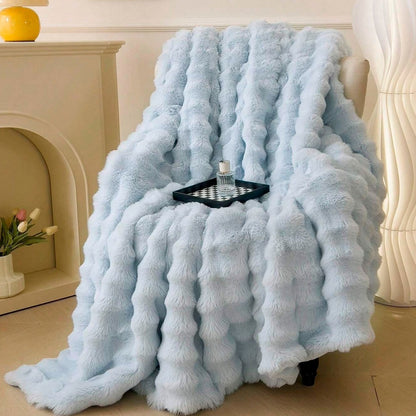 CloudSoft Cozy Throw Blanket for Ultimate Comfort – Cosy Blue