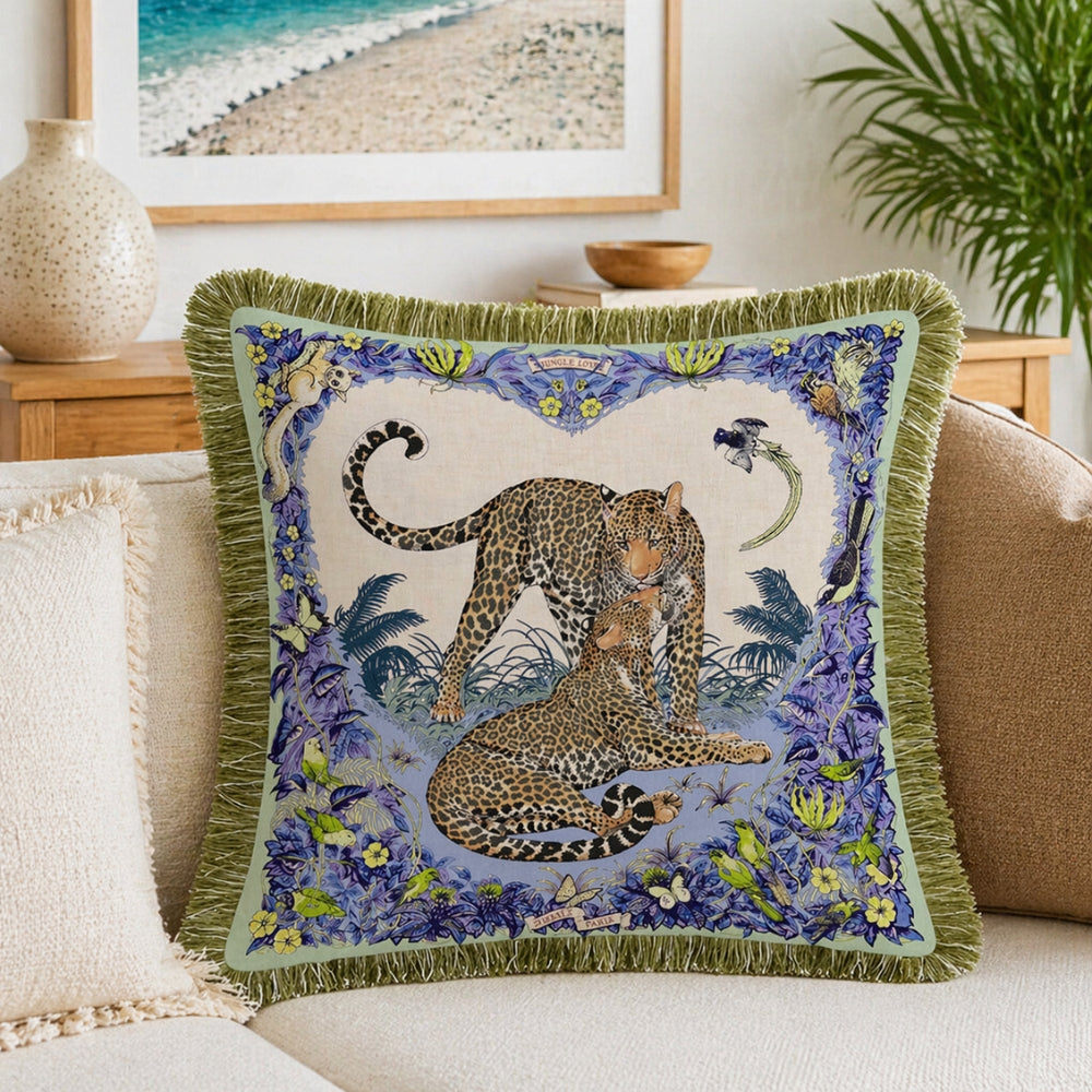 Exotic Jungle Velvet Throw Pillow Cover – Royal Stroll