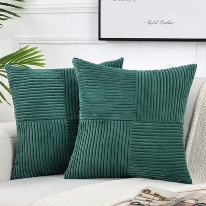 Cozy Textured Pillowcase for a Rustic Vibe – Green