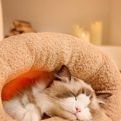 Cozy 3-Layer Pet Sleeping Bag for Cats & Small Dogs
