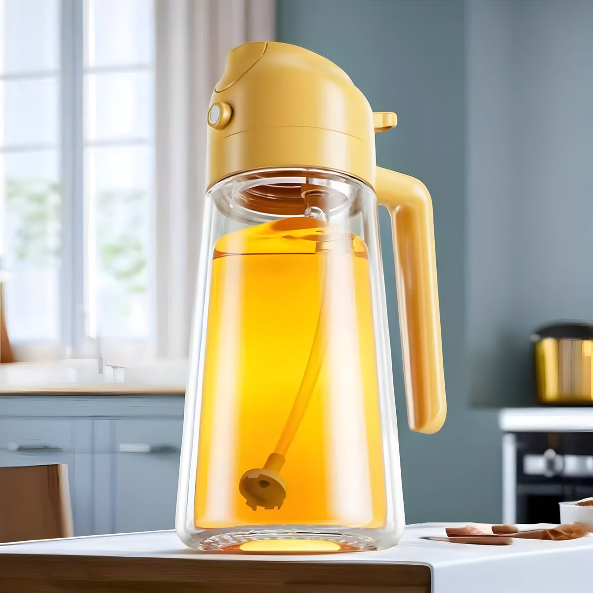 2-in-1 Kitchen Oil Sprayer – Yellow