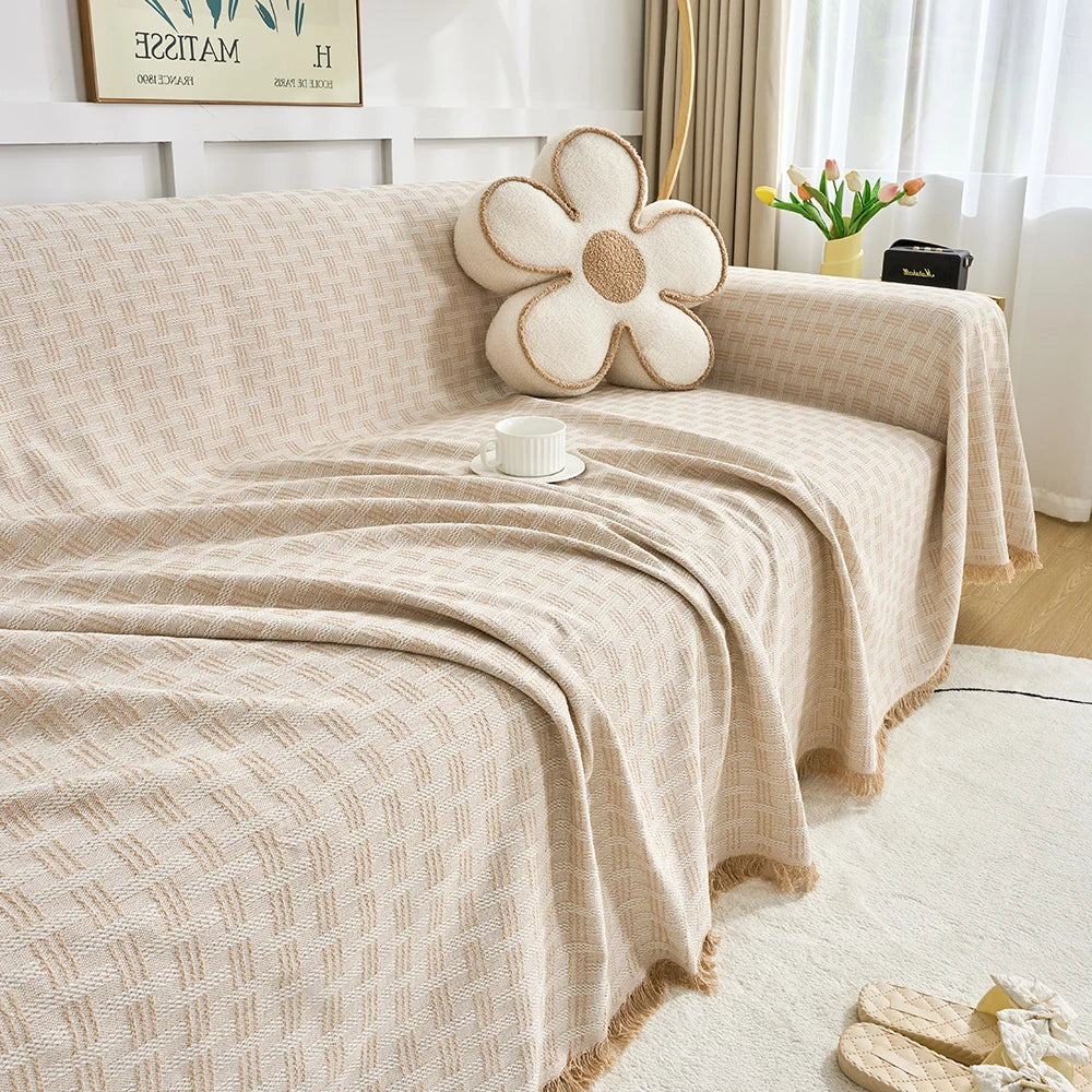 Reversible Large Sofa Throw Blanket