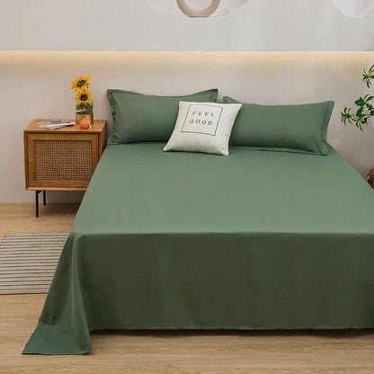 Comfortable Solid Fitted Bed Sheets for Daily Use – Green