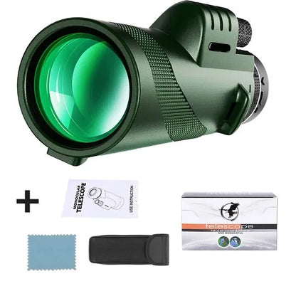 80x100 High Definition Zoom Monocular Telescope: Portable Binoculars for Hunting, Camping, and Outdoor Adventures – DDLS-80x100