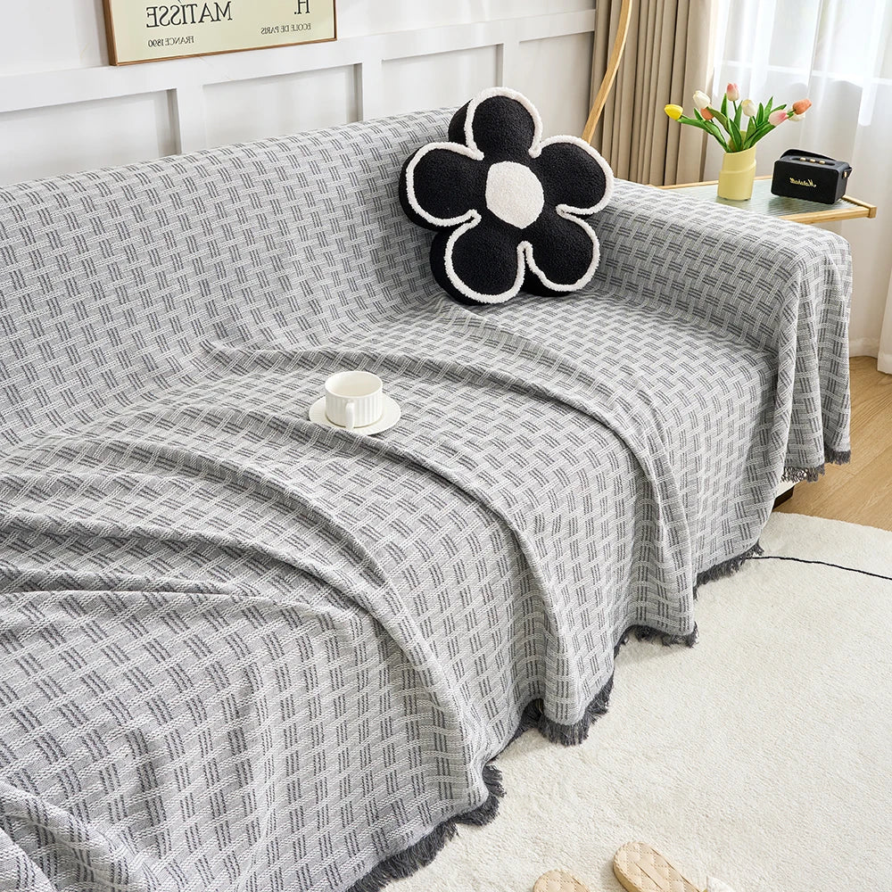 Reversible Large Sofa Throw Blanket