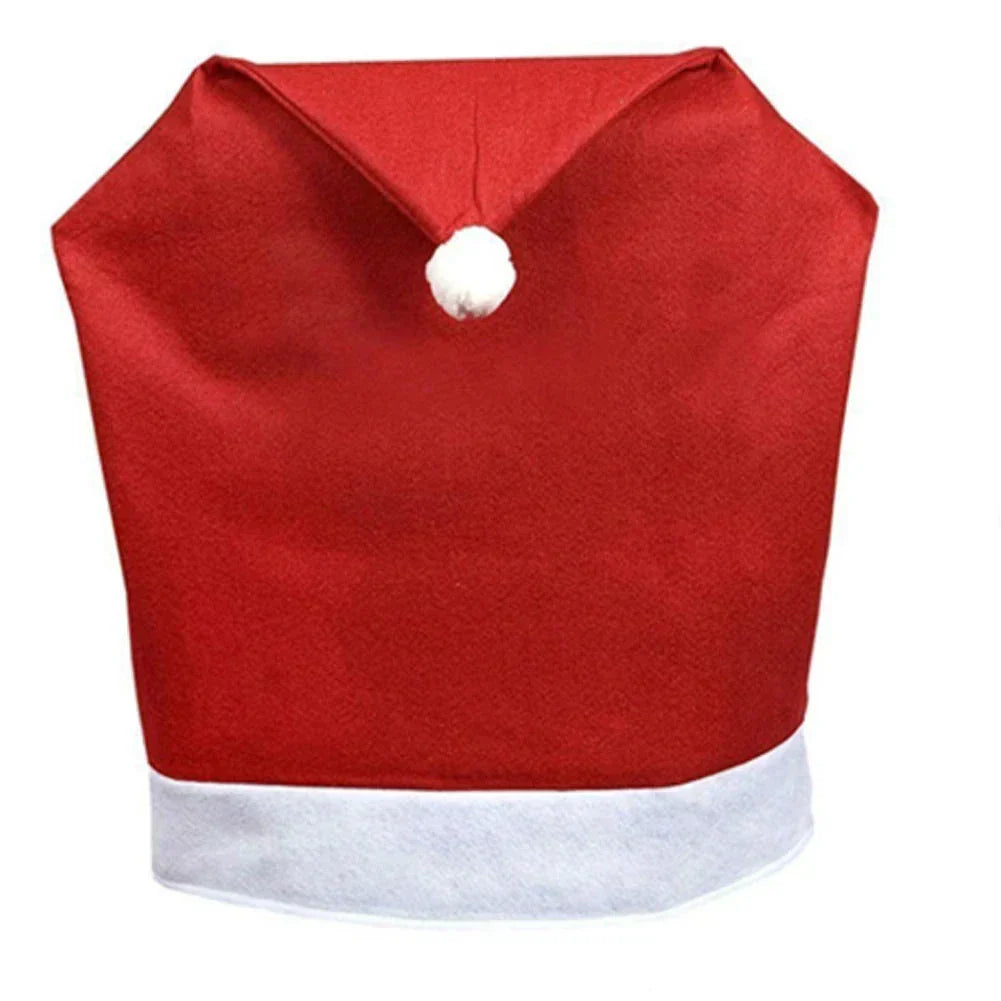 Set of Santa Design Chair Covers for Christmas – Decorative Seat Covers