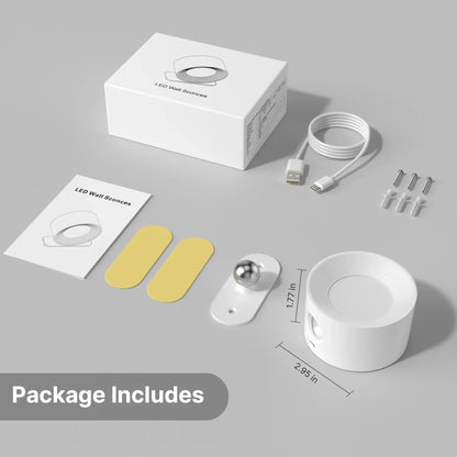 Touch Control Adjustable LED Wall Light Sconce