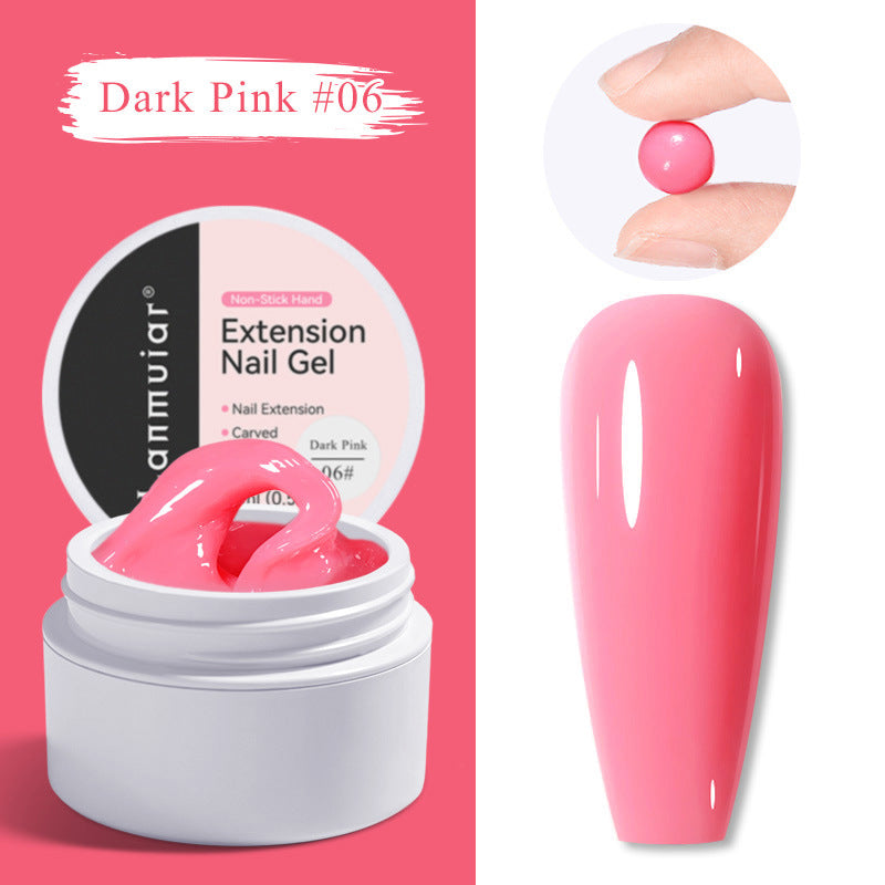 Elegant Nail Extension Gel for Flawless Manicures – 06#Dark Pink