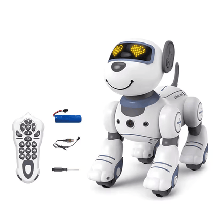 Interactive Remote Control Robot Dog with Music, Lights and Tricks – blue 1B