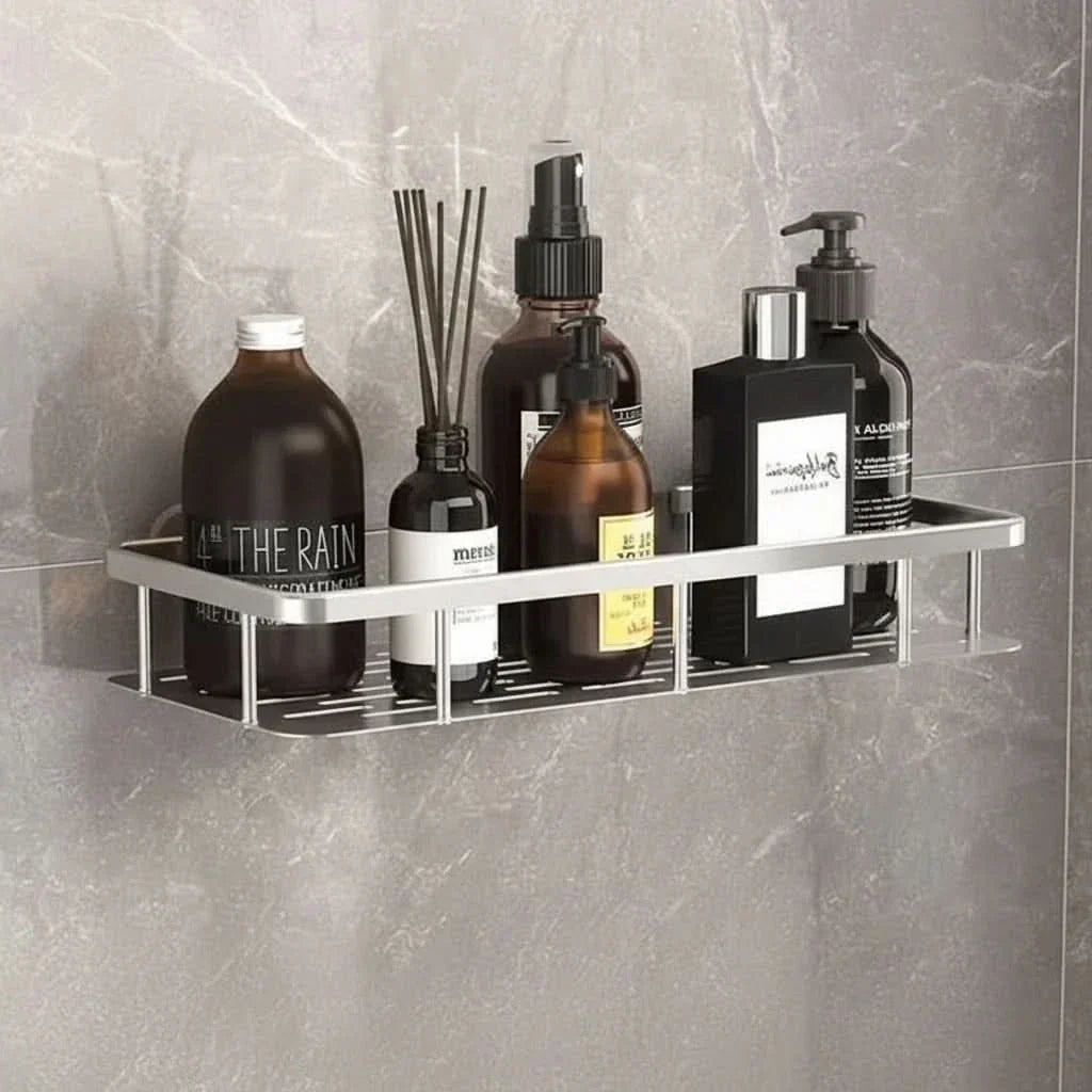 Drill-Free Bathroom Shelf for Stylish and Organized Spaces