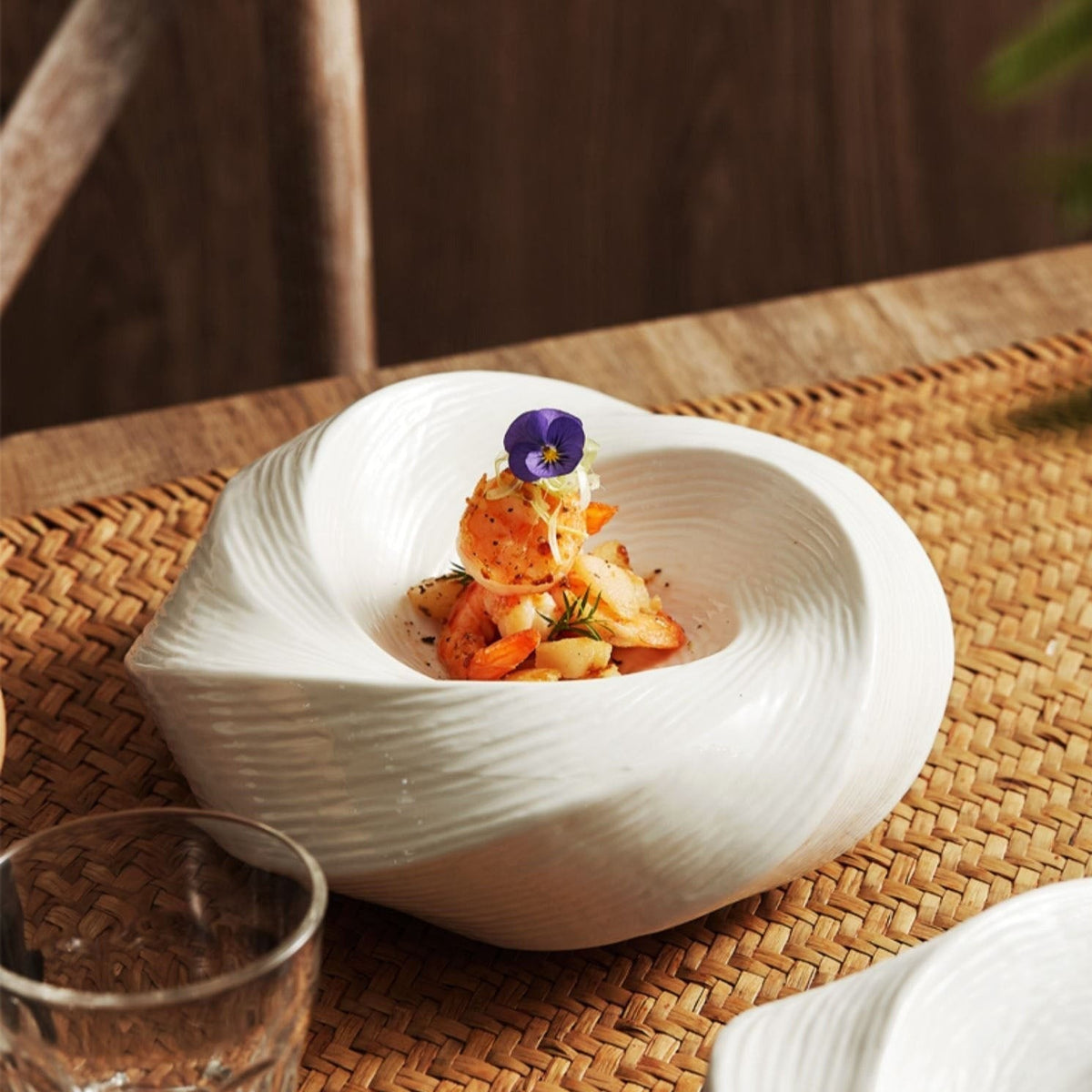 Contemporary Ceramic Bowl for Serving