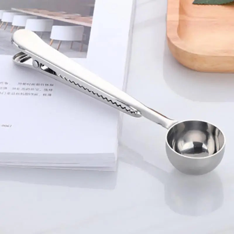 2-in-1 Coffee Measuring Spoon – Silver