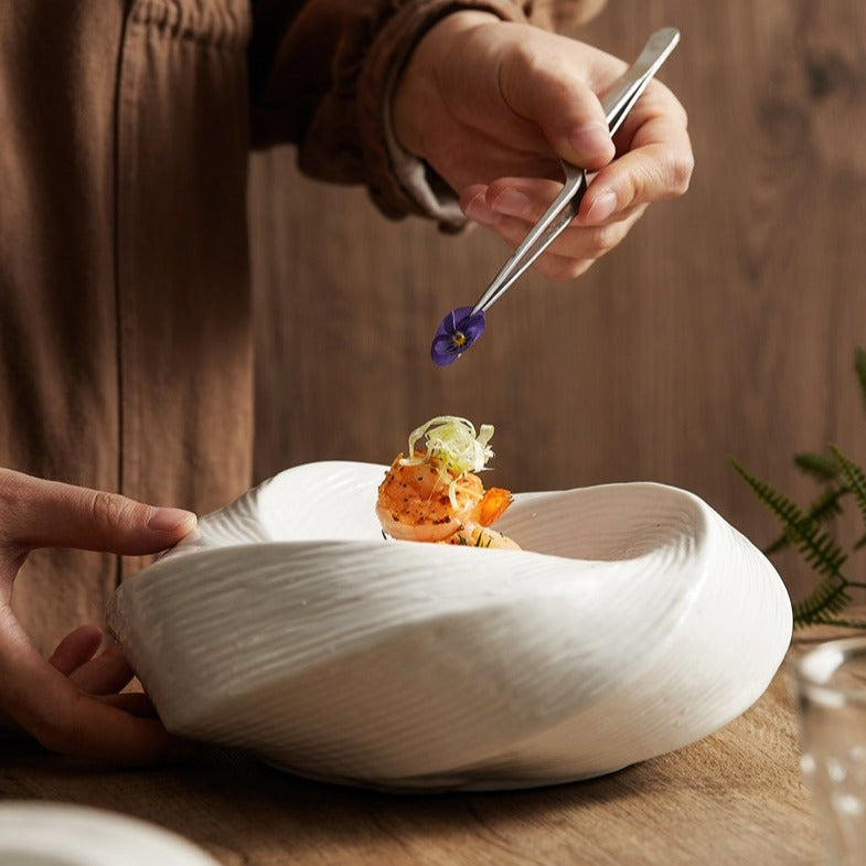 Contemporary Ceramic Bowl for Serving