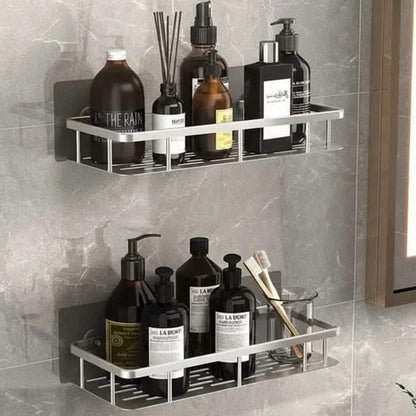 Drill-Free Bathroom Shelf for Stylish and Organized Spaces