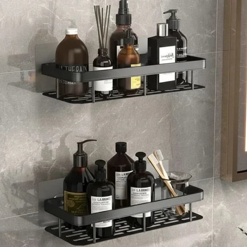 Drill-Free Bathroom Shelf for Stylish and Organized Spaces