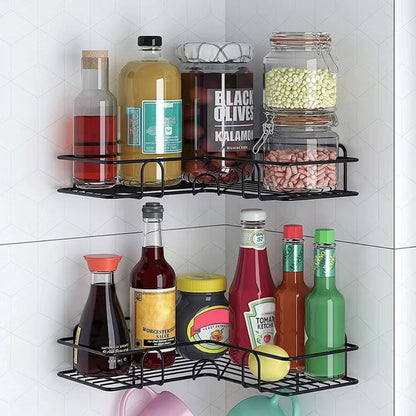Space-Saving Corner Organizer for Shower & Kitchen