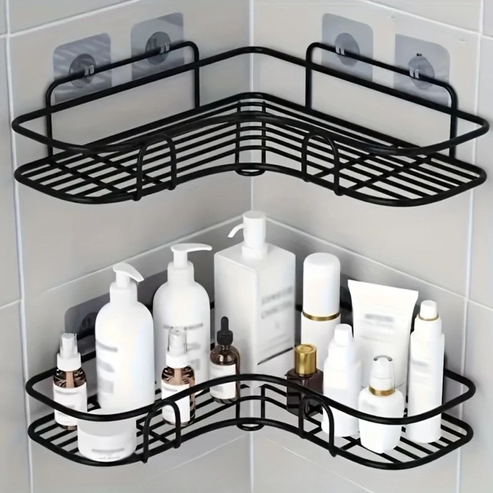 Space-Saving Corner Organizer for Shower & Kitchen