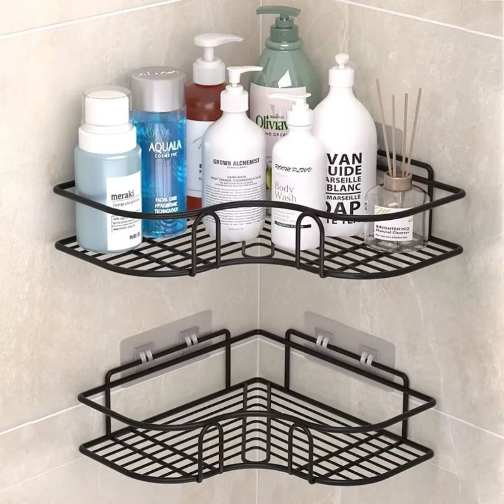 Space-Saving Corner Organizer for Shower & Kitchen