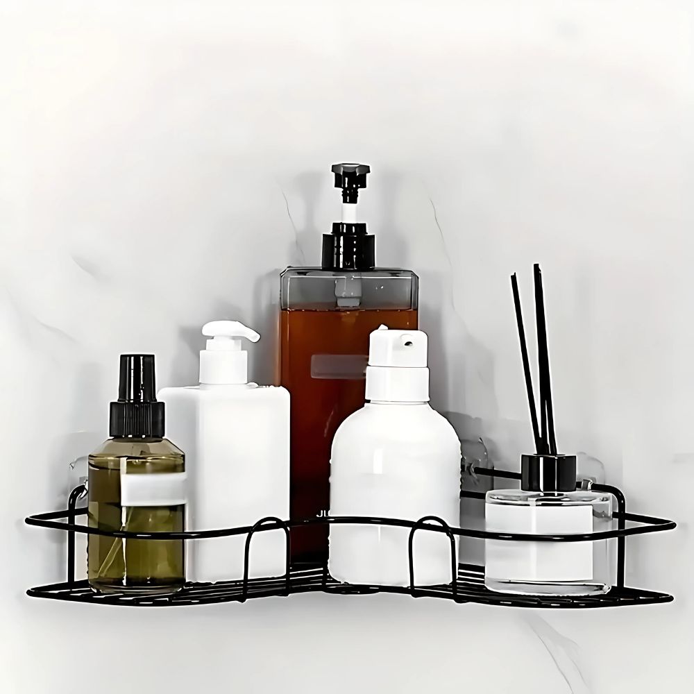 Space-Saving Corner Organizer for Shower & Kitchen
