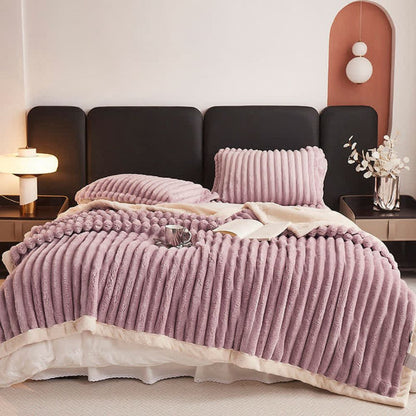 Plush Microfiber Luxury Throw Blanket – Purple