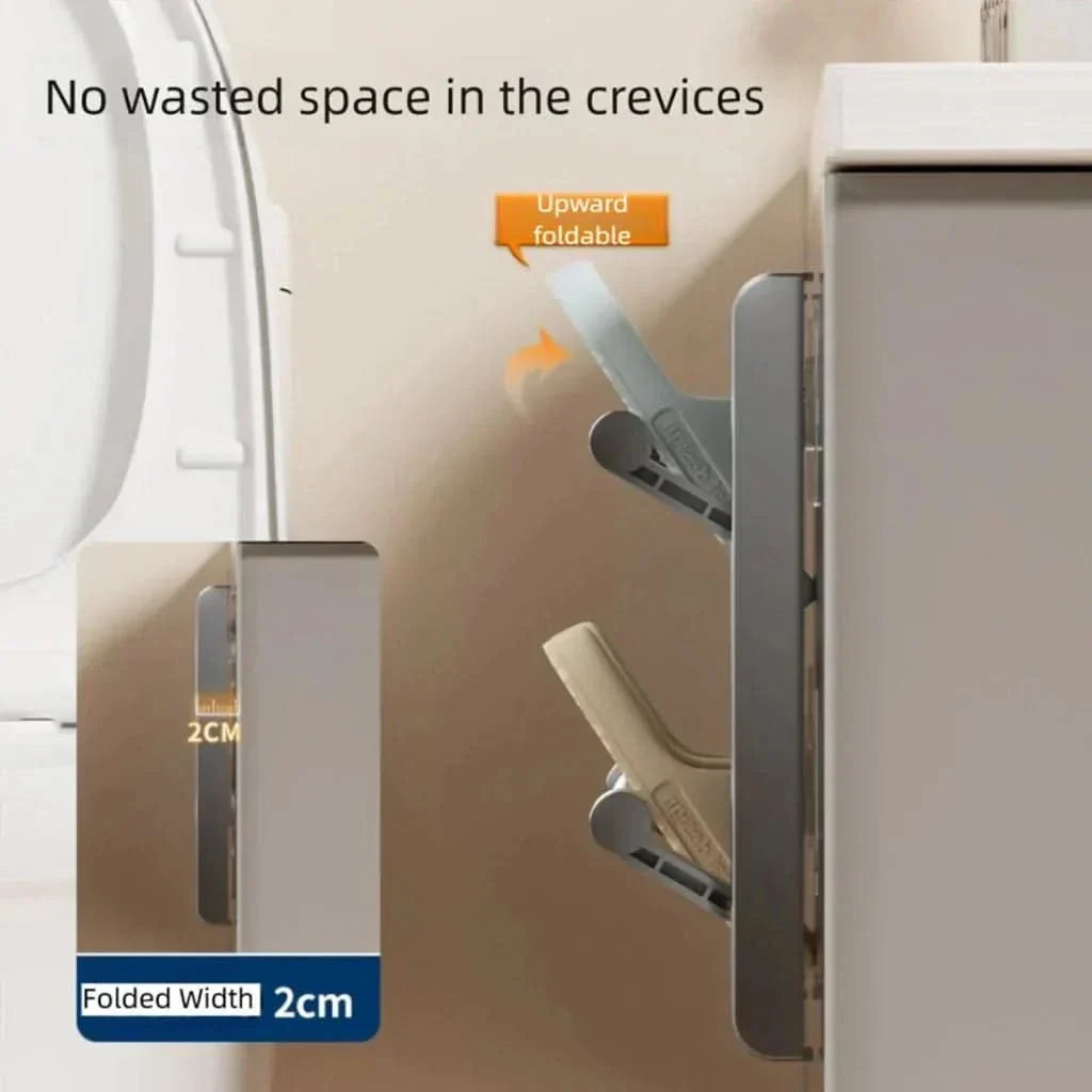 Wall-Mounted Shoe Organizer with Drainage System