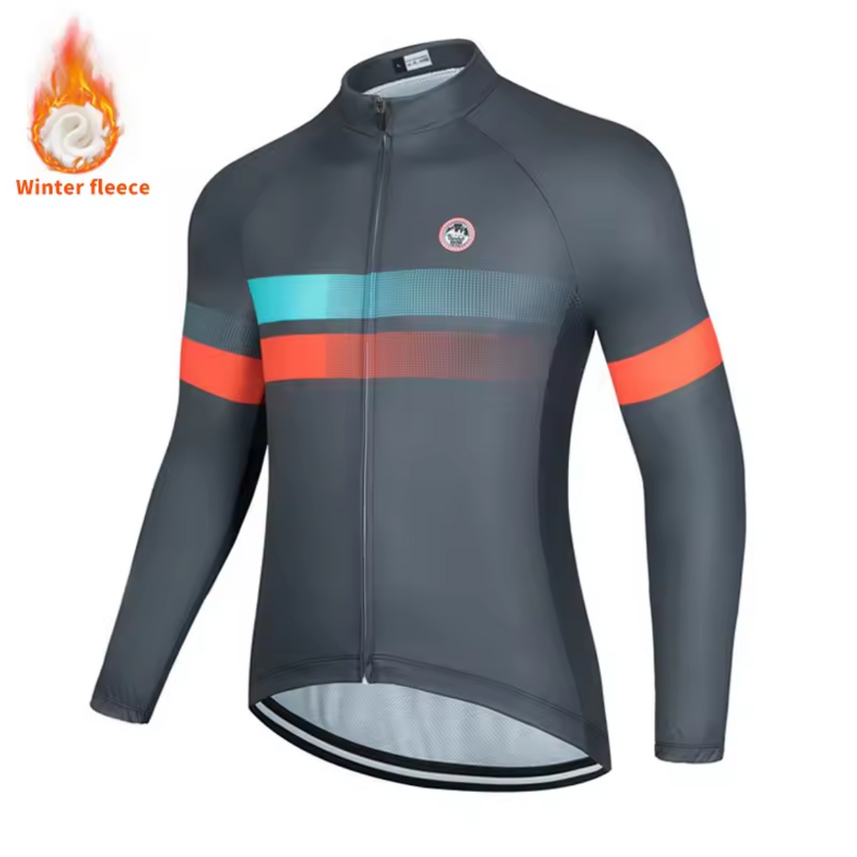 Lightweight Winter Cycling Outfit for Warmth and Comfort – Gray
