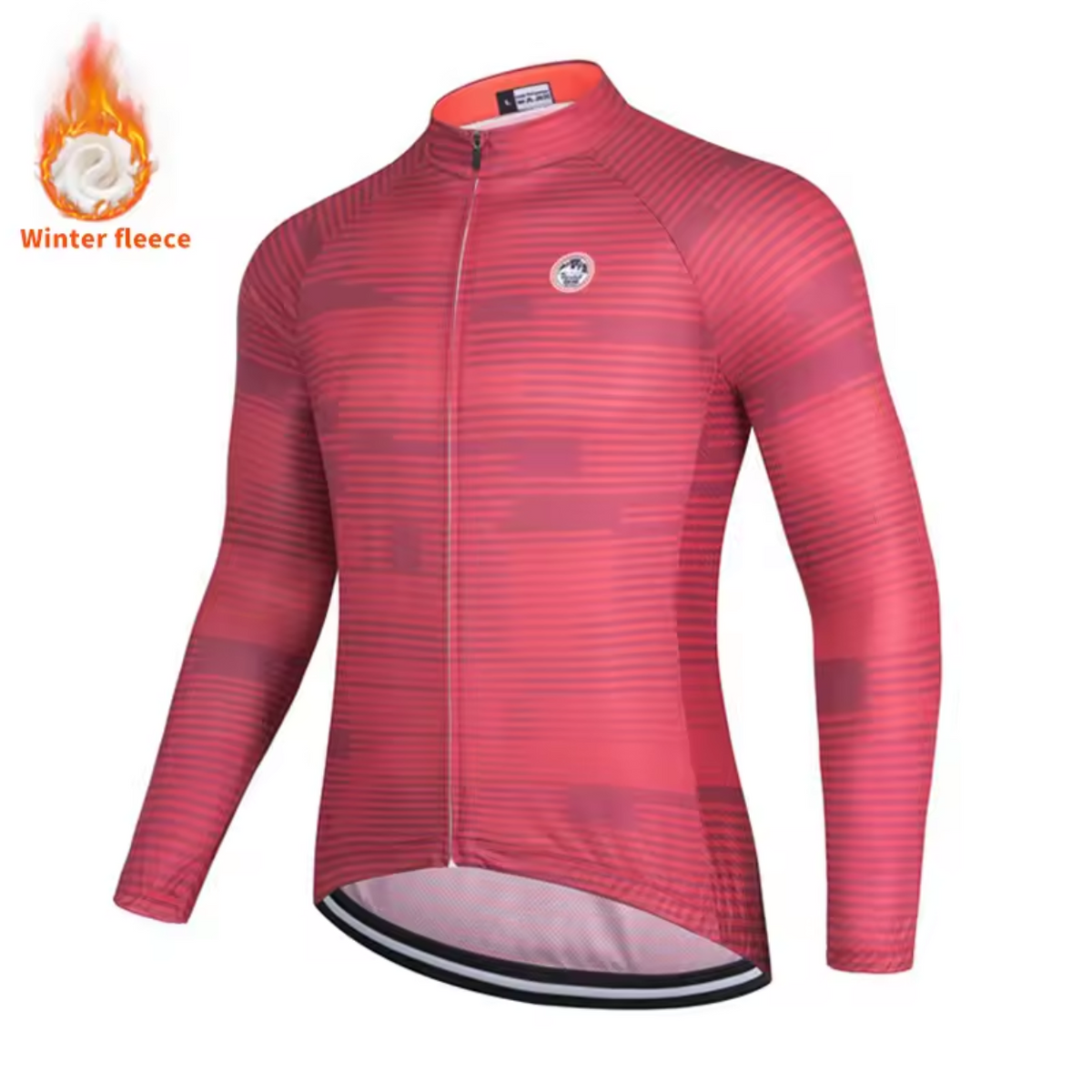 Lightweight Winter Cycling Outfit for Warmth and Comfort – Pink